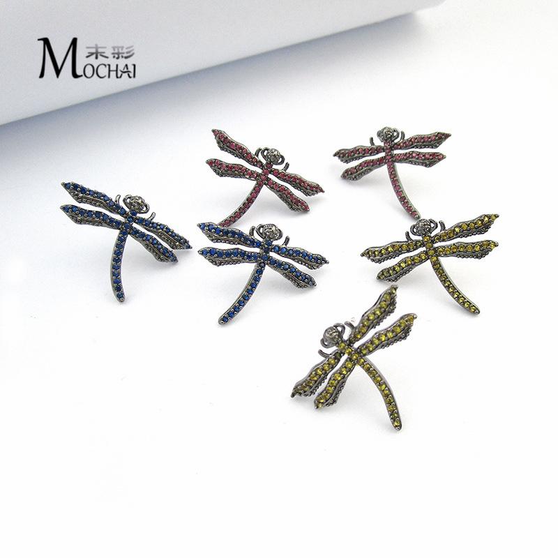 

Korea Simple And Delicate Dragonfly Earrings Temperament Personality Girl heart Earrings Small Fresh For Women Earring ZK40