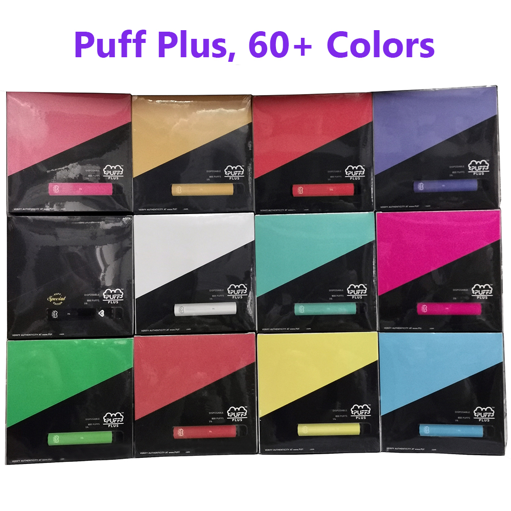 

Disposable Vape PUFF PLUS 800 Puffs XXL 1600 Puffs E Cigarettes Pod Hot Vape Pen With Security Code Puff Bar Plus