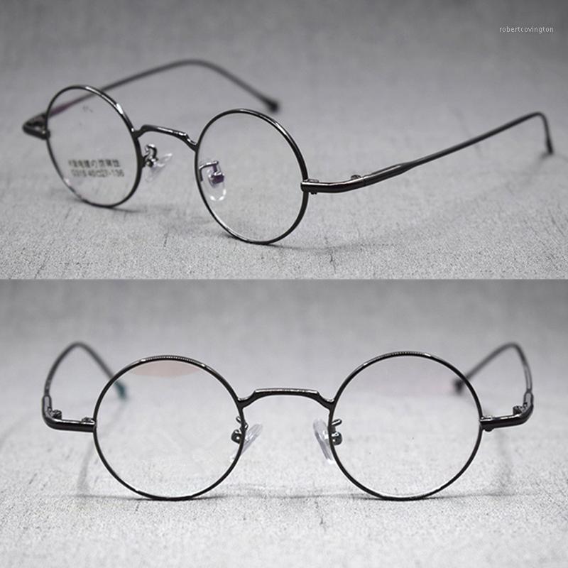 

Fashion Sunglasses Frames Titanium Alloy Glasses Frame Men Vintage Small Round Eye Women Optical Prescription Eyeglasses Eyewear Spectacles1