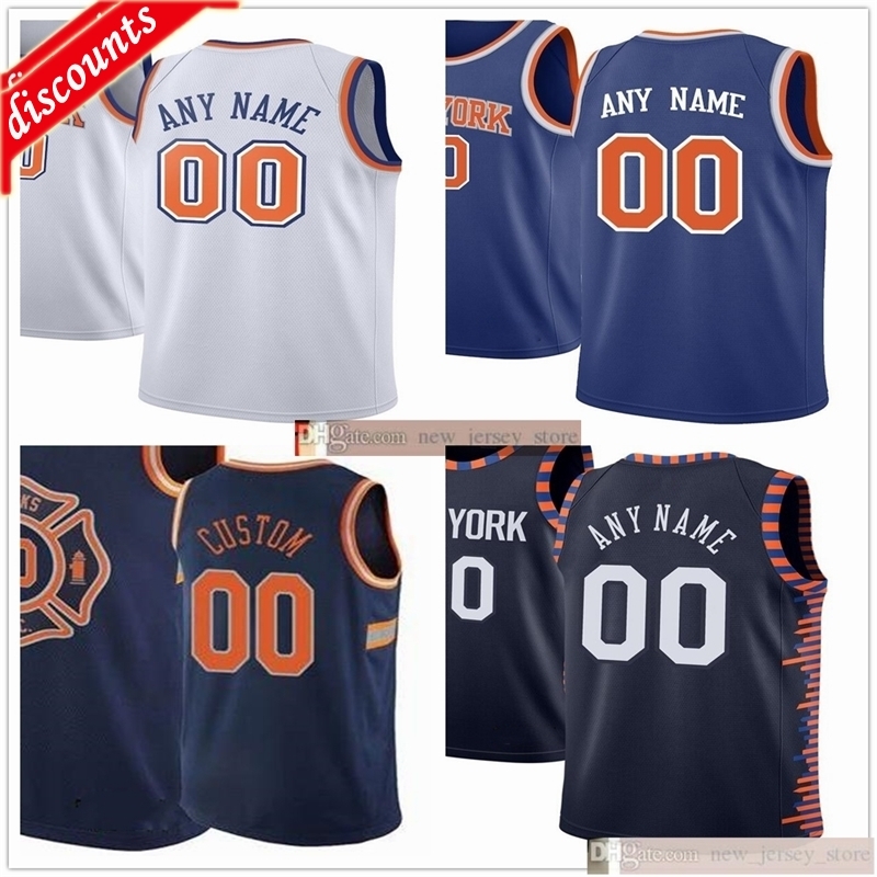 

Custom Printed 67 Taj Gibson 2 Wayne Ellington 25 Reggie Bullock 11 Frank Ntilikina 6 Elfrid Payton 21 Damyean Dotson 5 Dennis Smith Jerseys, Printed white