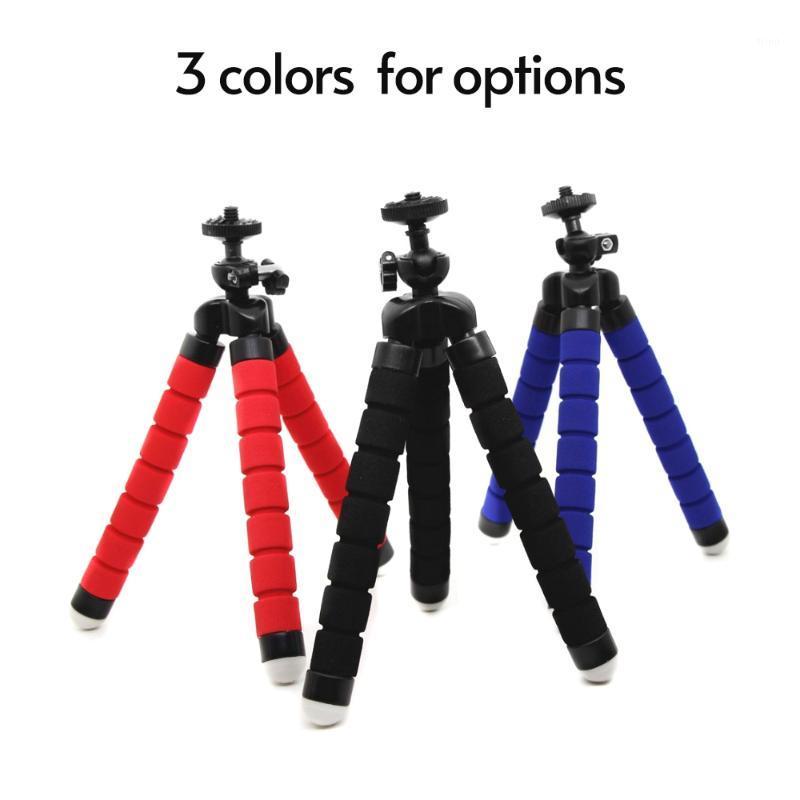 

Black/Blue/Red Portable Mini Octopus Tripod Photography accessories Stand with Phone Holder for Live Streaming Selfie trepied1