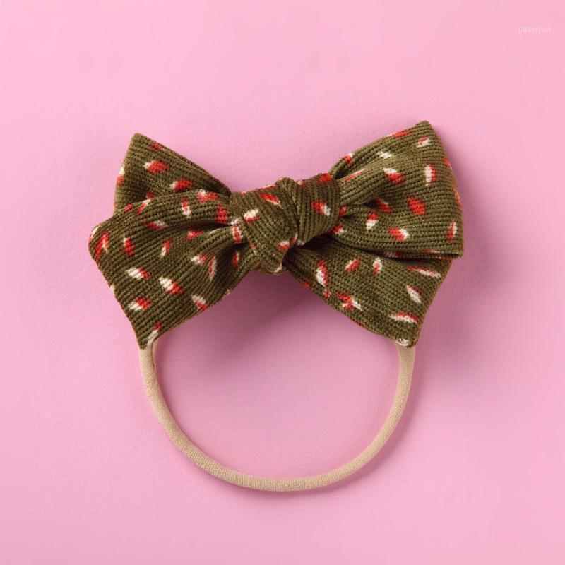 

Baby Girl Floral Headbands Newborn Corduroy Hairband Kid Knotted Soft Stretchy Headwear Toddler Bows Winter Hair Accessories1, Yellow