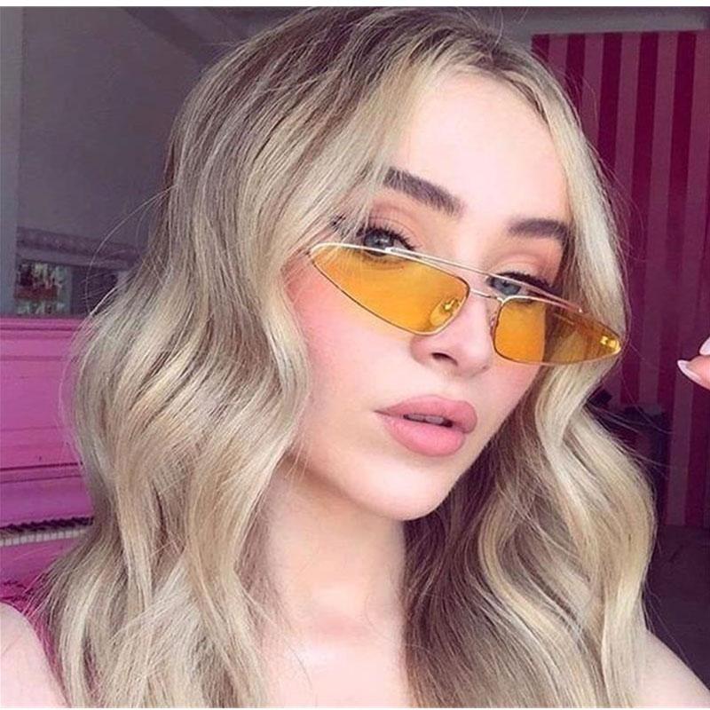 

New fashion Small Triangle Cat Eye Sunglasses Women Vintage Brand Designer Black Red Sun Glasses Female 2020 Eyeglasses UV400