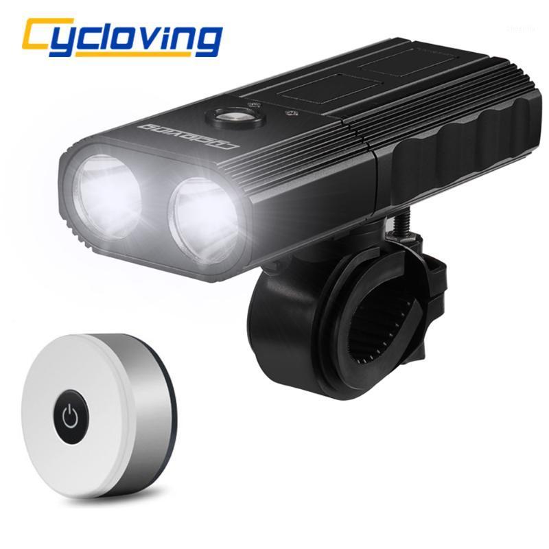 

Cycloving Bike light 2LED 2200Lums bicycle lights waterproof IPX3 Power Bank 4000mah and newer bike tail light accessories1