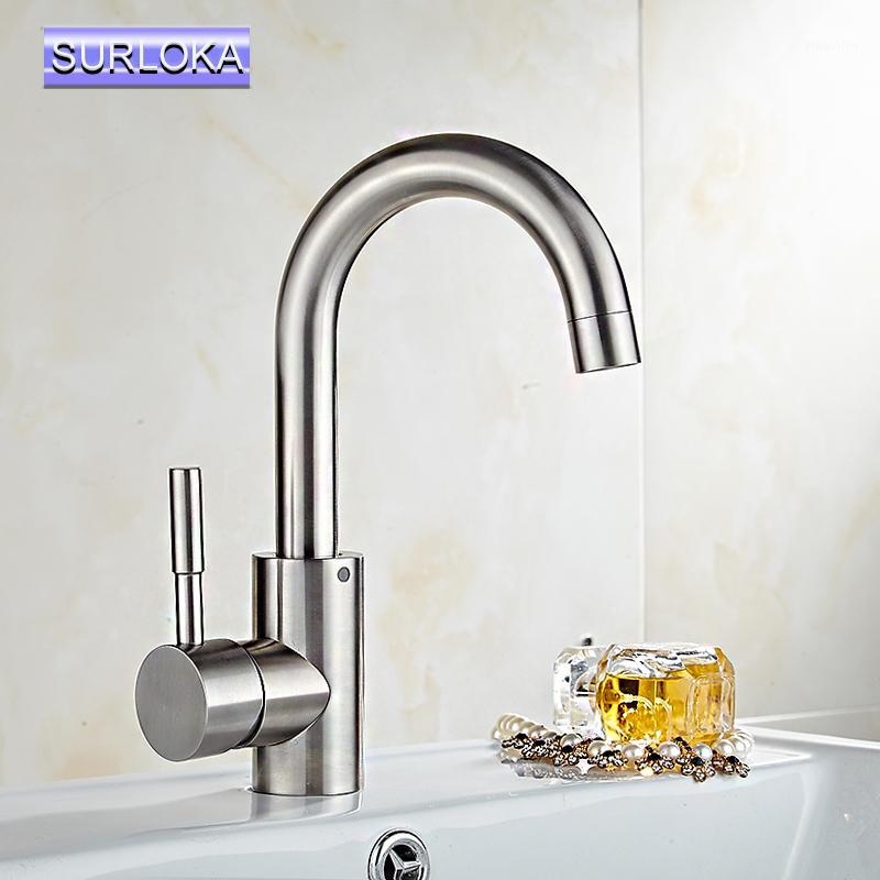 

Stainless Steel Bathroom Faucet Single Handle Cold Water Faucet 360 Degree Rotation Basin Sink Tap Deck Mounted Swivel Water Tap1