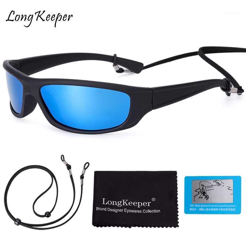 

LongKeeper Vintage Men Polarized Sunglasses Mirror Women Retro Black Frame Sun Glasses Eyewear Man Goggle UV4001