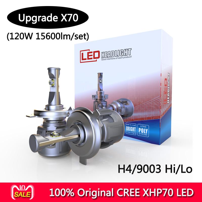 

CR-EE XHP-70 X70 plus auto LED bulb kit H7 H4 LED Motorcycle Headlight Bulb 7800LM 60W Hi/Lo Conversion Kit 6000K Motor Headlamp