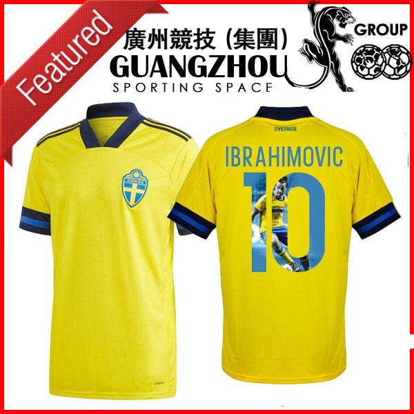

2020 2021 20 21 Special Sweden Ibrahimovic 10 Home Jersey 2020-2021 (Gallery Printing) home soccer jerseys football shirts, Red