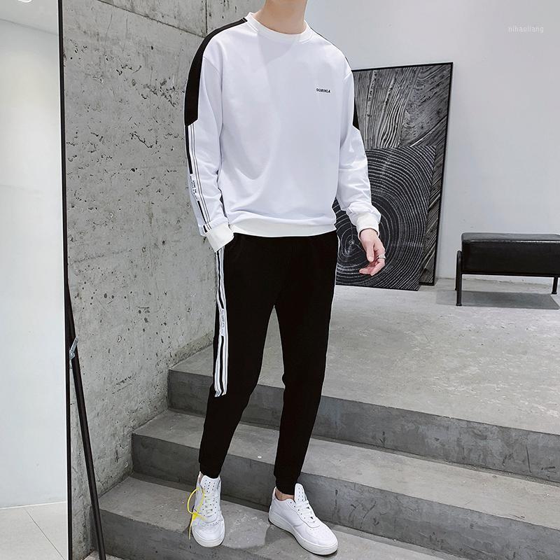 

Sportswear Hooded Suit Set Men Set Fashion Winter Sport Tracksuit Jacket Winter Suit Men Outfit Sportwear Hommes Coat JJ60NT1