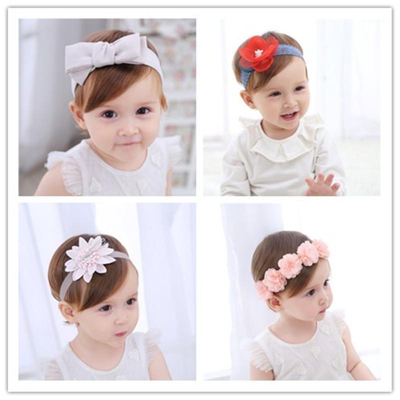 

High Quality Dimensional Flower Embroidery Headband Korean Girls Hairband Hair Accessories Shiny Hair Band Scrunchy1, White
