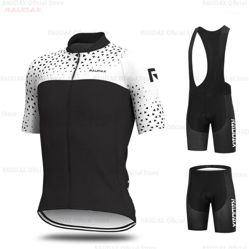 

2020 New Raudax Camisa De Hombre MTB Cycling Bib Shorts Bike Jerseys Men's Cycling Jersey Set Pro Team Triathlon Ropa Ciclismo1, Normal cycling set