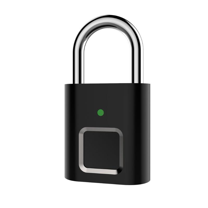 

Security Door Lock Smart Keyless USB Rechargeable Fingerprint Padlock For Locker Intelligent Home Keyless Lock