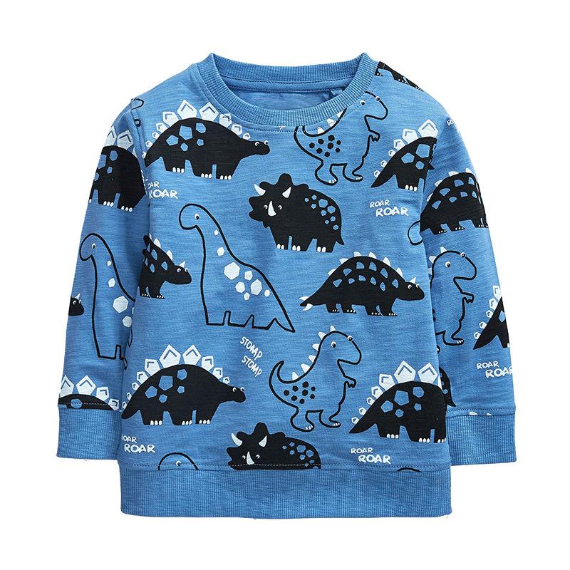 

NEW Spring Baby Sweatershirts Children T Shirt For Boys Cotton Kids Tops Out Wear Children Coat Brand Clothes, Blue