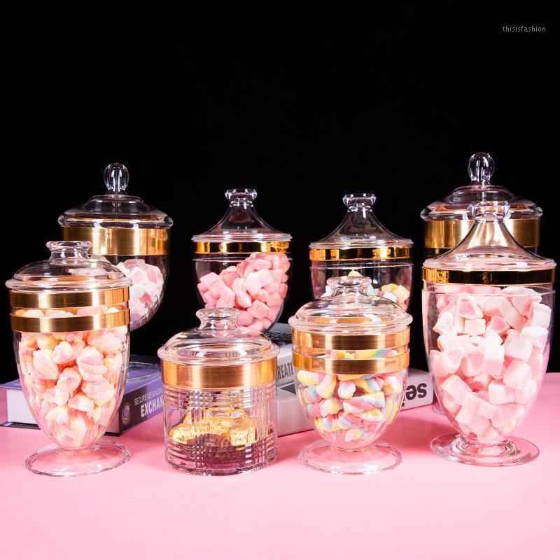 

Transparent Candy Jar Grade Acrylic Sealed Jar Kitchen Spice Whole Grain Dried Fruit Snack Storage Box Home Dessert Table1