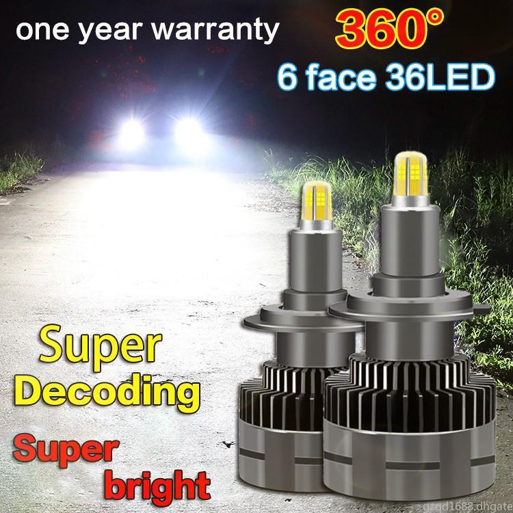 

1Pair 360° LED Car Headlight 20000LM Auto LED Canbus 360 Degrees Lighting Headlight H4 H1 H7 H8 H9 H11 H16 9005 HB3 9006 HB4 9012 HIR2 6000K