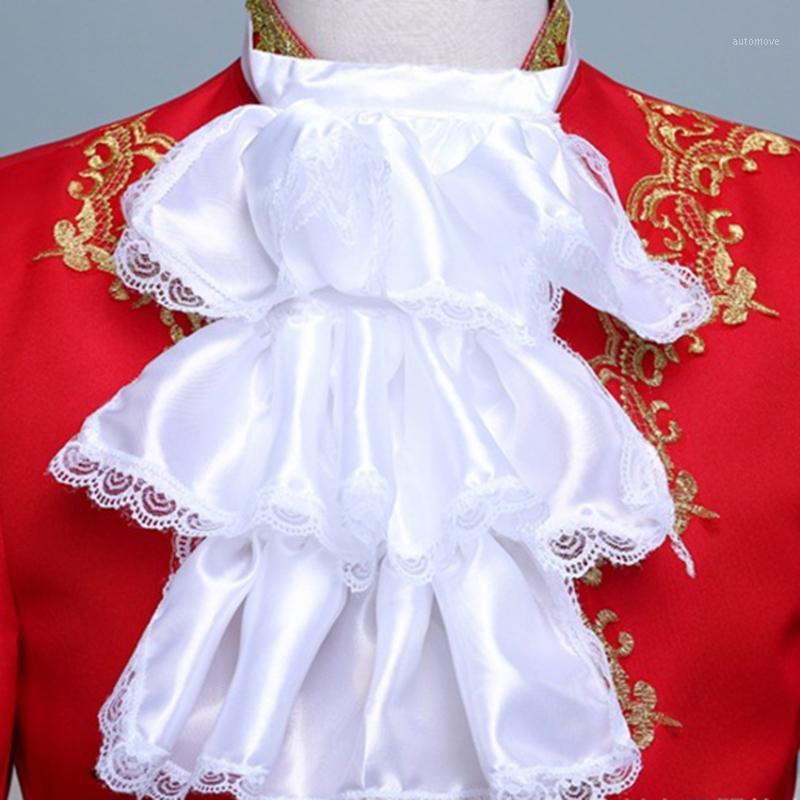 

New Men's Court Dress Collar Sleeve Flower Suit Male Dress Dovetail Performing Man Performing Dresses Accessories1