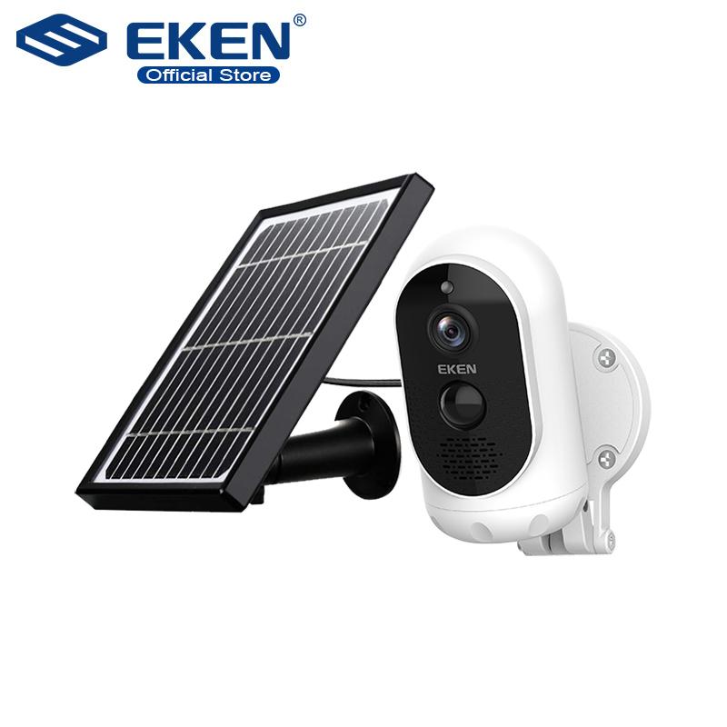 

1080p Battery Camera with EKEN AStro Solar Panel IP65 WIFI Weatherproof Motion Detection Wireless IP Security Camera