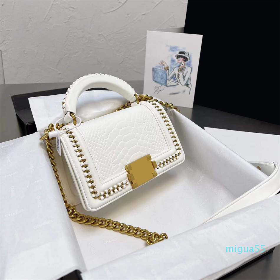 

Designers shoulder bags women handbags Luxurys high quality personality Snake chain Messenger Bag Classic square large capacity handbag, Red