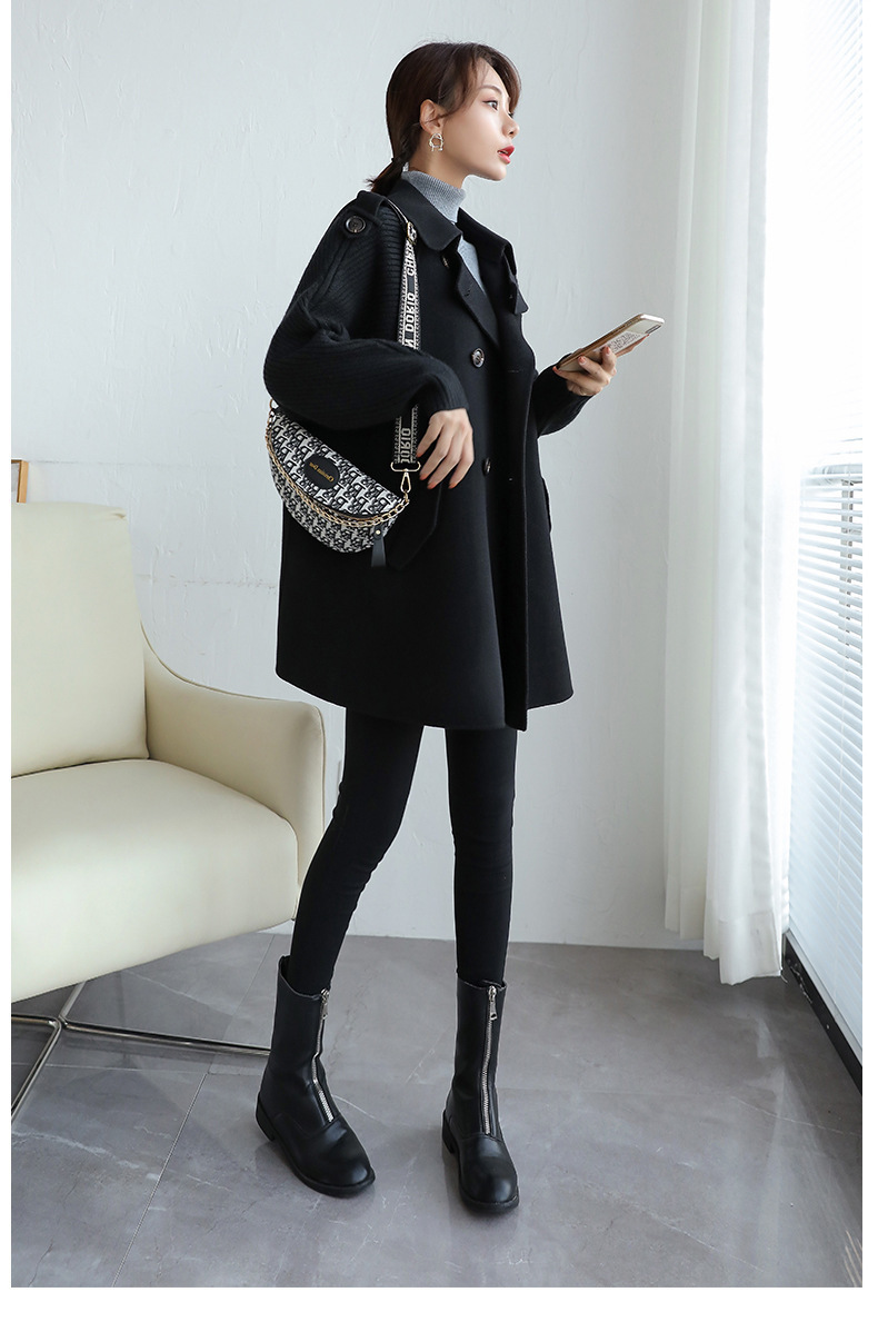 

New Casmere 2021 Woolen Sweater Woman Luxury Designer Ladies'clothes Autumn Kpop Style KJAL, Camel