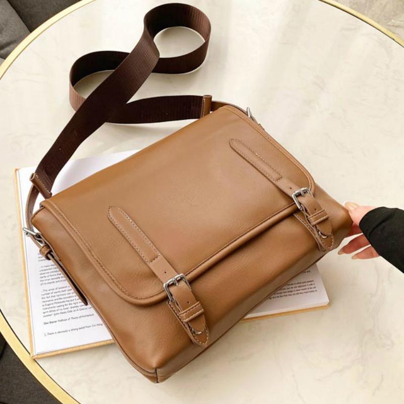 

Black Luxury Fashion 2021 New High-quality Soft PU Leather Women's Handbag Shoulder Messenger Bag Hand Bag Ladies Designer