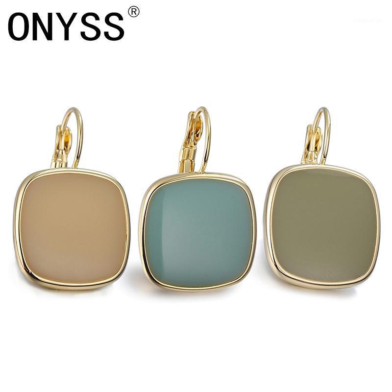 

Dangle & Chandelier ONYSS Earrings 2022 Trend Luxury High Quality Acrylic Spray Paint Shape Pendants Jewelry No Piercing For Women, Silver