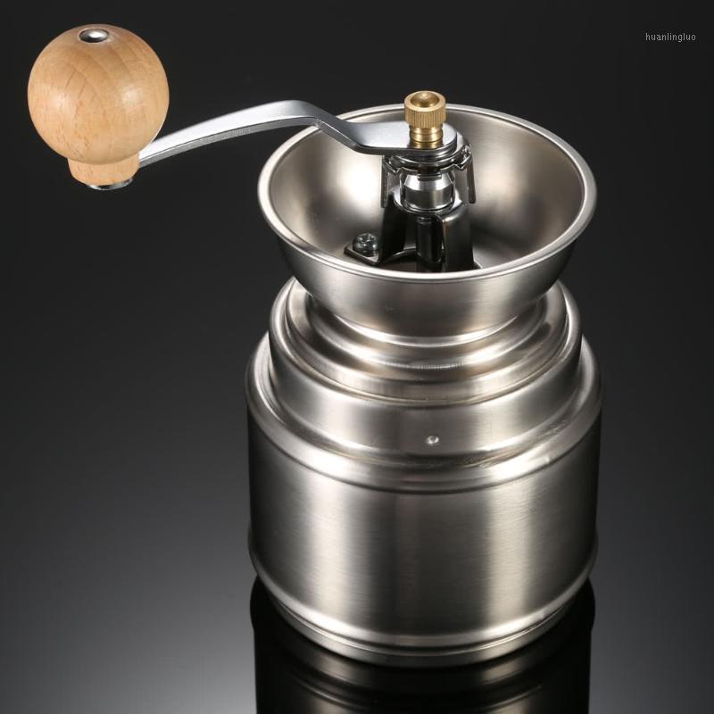 

HMT Portable Manual Coffee Grinder with Adjustable Ceramic Burr Stainless Steel Coffee Bean Pepper Mill Tool1