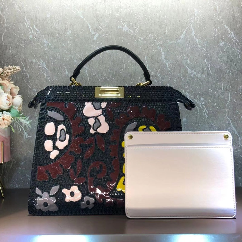 

Leather Handbag Shoulder Bag Hand Bag High Quality Genuine Leather Fashion Embroidery Patchwork Color Hasp Lady Bags Free Shipping, Gift bag