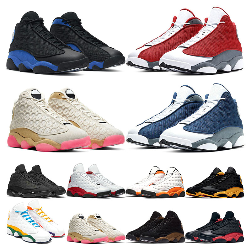 

2021 outdoor sports shoes mens basketball 13s Red Flint Reverse He Got Game Hyper Royal Black Cat Bred Chicago mens trainer sneakers fashion, 6 bred