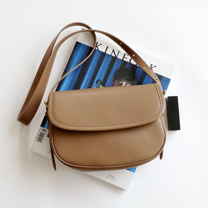 

Cow Leather Retro Messenger Bag Women British Style Small Square Bag Cowhide Shoulder Fahison Designer, Coffee