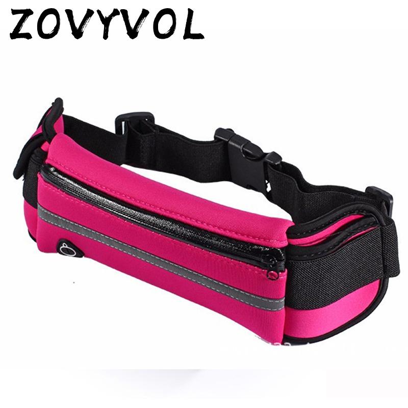 

ZOVYVOL fanny pack Multi-function Waterproof outdoor sports men & women waist bag Large Capacity protection phone coin run, Sky blue