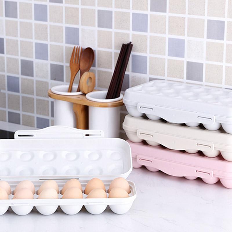 

Kitchen Plastic Sotrage Boxes Eggs Storage Case Multiple Grids Holder for Refrigerator Eggs Keep Freshing Organizer Container1