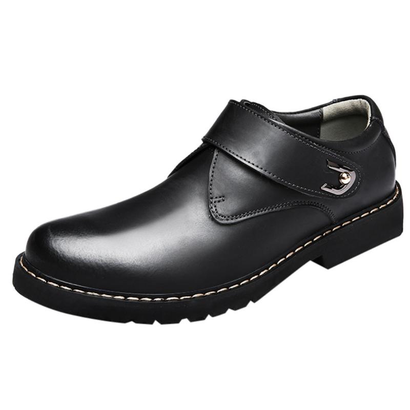 

SAGACE Fashion Men's boots Low-Heeled Round Head winter boots men Tooling Shoes Non-Slip Leather men shoes official, Bw