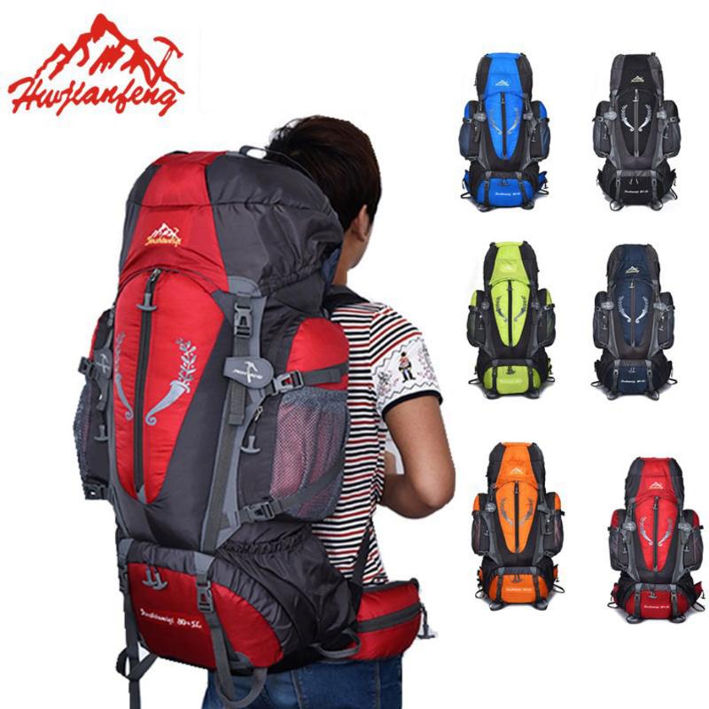 

80L Outdoor Bag Camping Hiking Backpacks Bags Backpack Nylon superlight Sport Travel Bag, Blue