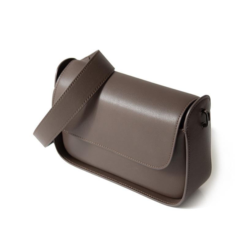 

Bags for Women 2021 Messenger Broadband Leather Shoulder Box Bag Early Shoulder Strap Flap Luxury Handbags Bags Designer, Brown
