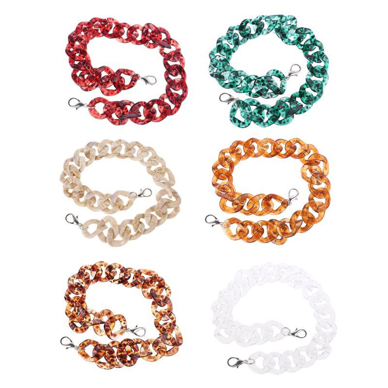 

Acrylic Replacement Purse Chain Strap for Handle Shoulder Crossbody Handbag Bag 28GD