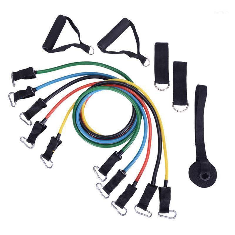 

11pcs/set Resistance Bands Resistance set can carry up to 100 pounds of Gym Workout training Home Fitness Equipments1