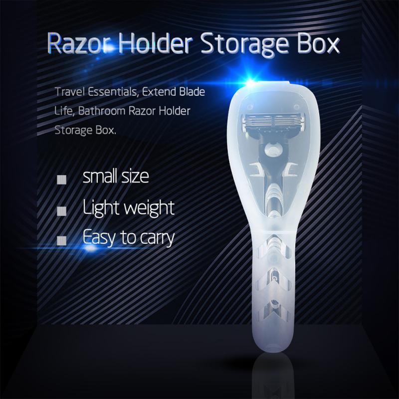 

Transparent Razor Blades Case Holder Storage Box Protector For US-RE17 (not Include Shaver) And Durable