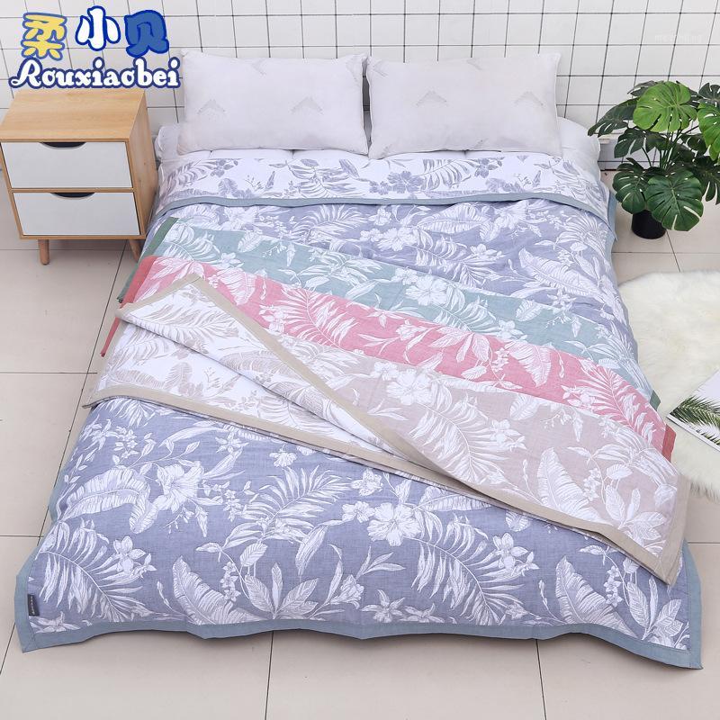 

Pure cotton three-layer gauze towel is wide-brimmed adult blanket Xia Liang quilt single double air conditioning quilt LB629091