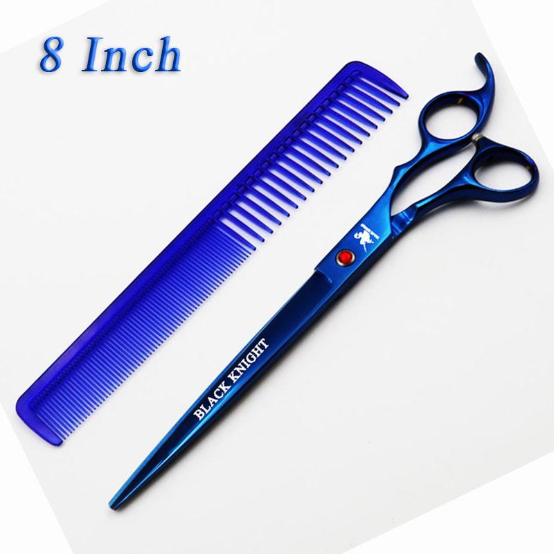 

BLACK KNIGHT 8 Inch Professional Hairdressing Scissors Pet Grooming Scissors Barber Hair Cutting Shears Blue Style