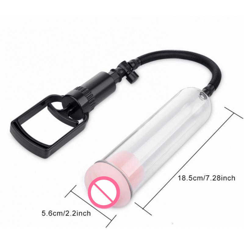 2022 adultshop Dropshipping Effective Penis Pump Enlargement Vacuum Dick Extender Men Increase Length Enlarger Male Penis Manual Massage Tools Q0-image-748768926