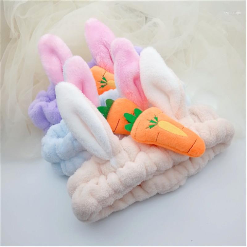 

2020 Cute Small Elastic Headband Women Ladies Elastic Hairband Band Cartoon Carrot Head Lovely Hair Band Hair Accessories1, White