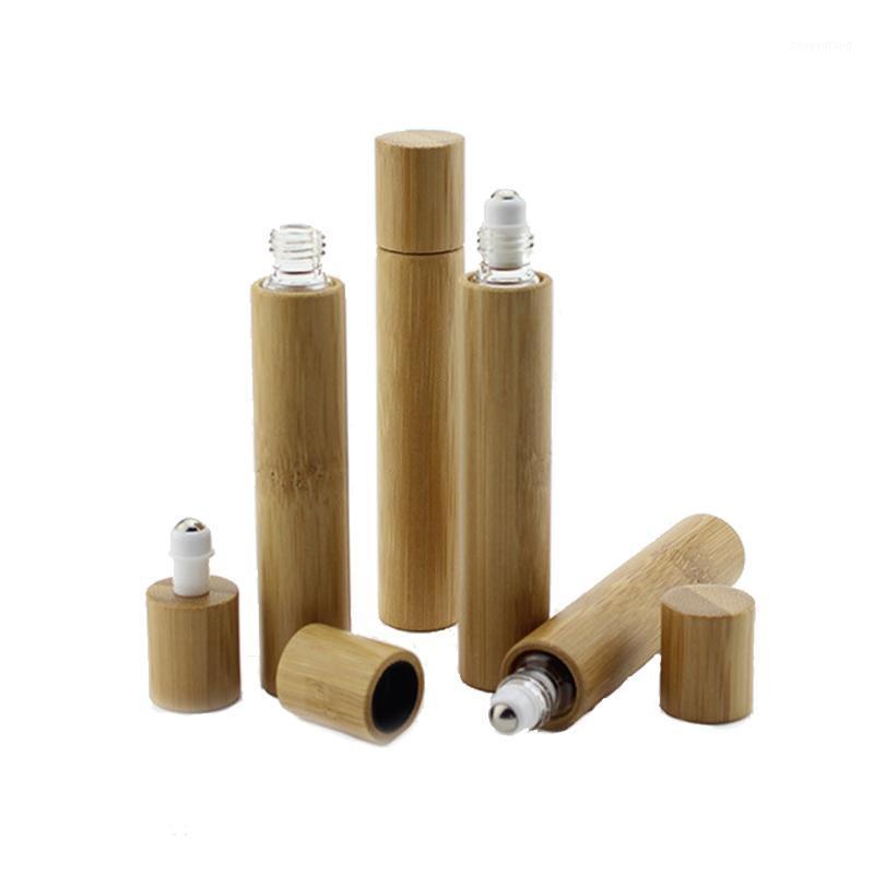 

Storage Bottles & Jars 15ml 10ml 8ml Bamboo Roll On Bottle Wooden Essential Oil Travel Empty Cosmetic Containers 10pcs/lot P237