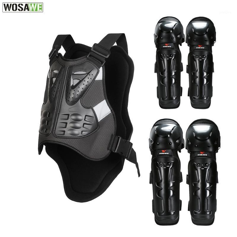 

WOSAWE Motorcycles Protector Knee Pads Elbow Pads Back Support Chest Protective Gear Moto Motocross Off-road Racing Protection1