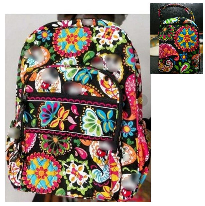 

Cartoon Cotton Backpack School bag match with cartoon lunch bag