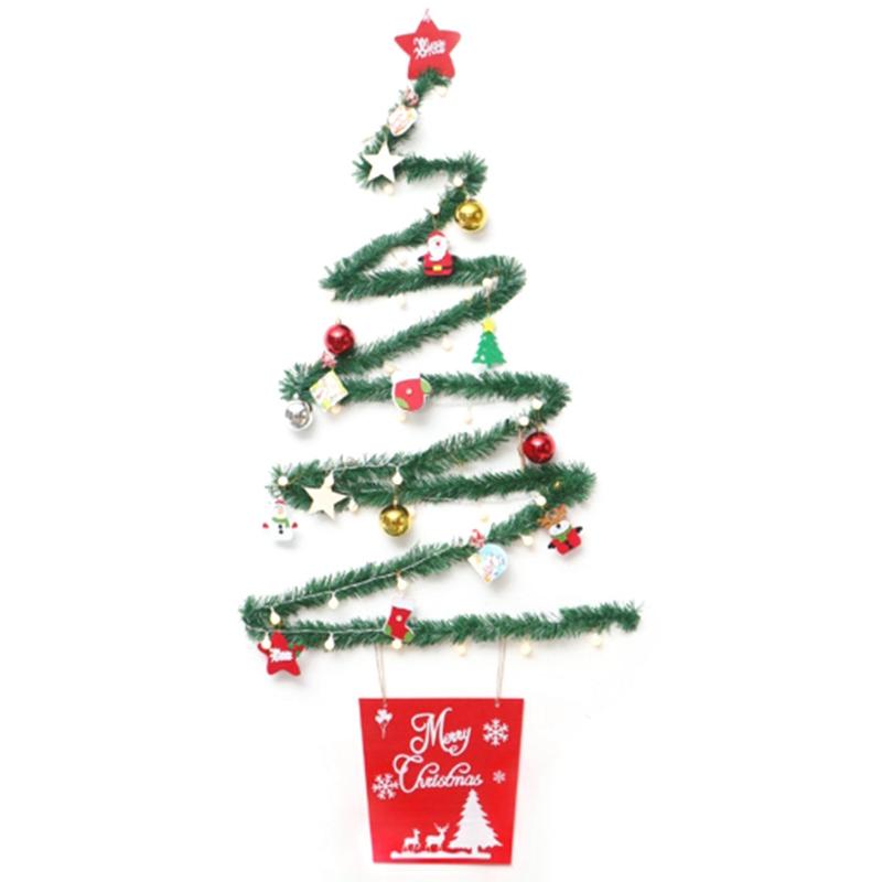 

JEYL Diy Christmas Tree on the Wall Christmas Supplies Hotel Mall Closet Decorations Led Illuminated Tree