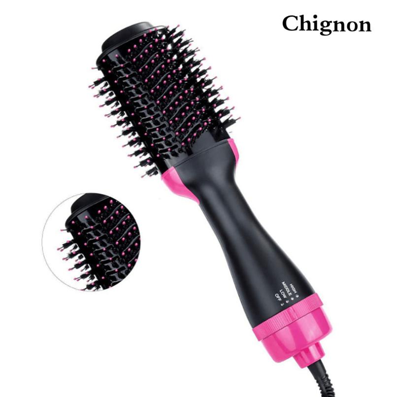 

One Step Hair Dryer Electric Hair Straighter Comb Volumizer Curler Brush Negative Ion Generator Straightener Curler