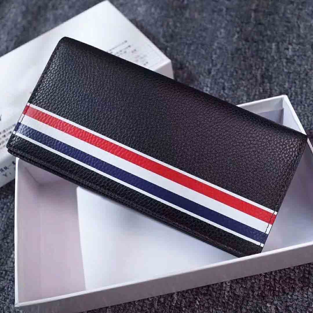 

Find Similar sell Luxury European popular new fashion business wallet Leather Men Wallet Short billfold Genuine leather TB wallet with box, Red;black