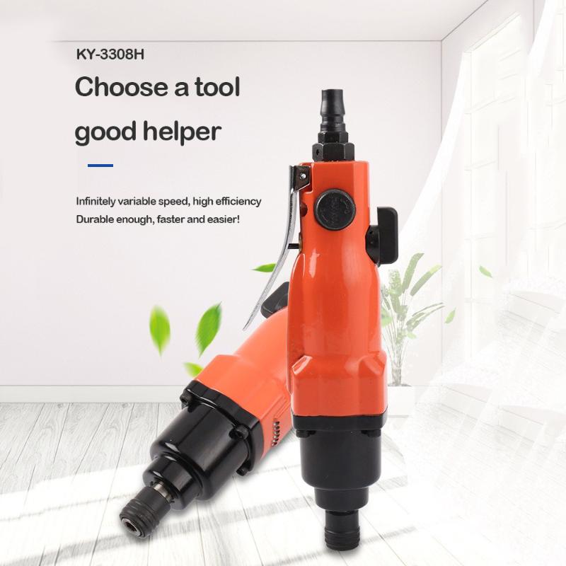 

1/4" 9000rpm Pneumatic Air Screwdriver Straight Hand Industrial Reversible Screw Driver Aluminum Alloy Pneumatic Tools