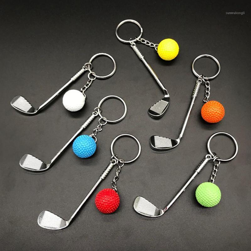 

10Pcs Mini Golf Club Ball Pendants Keychains Keyrings Key Ring Creative Sports Clubs Gift Fans Souvenirs Ornaments1