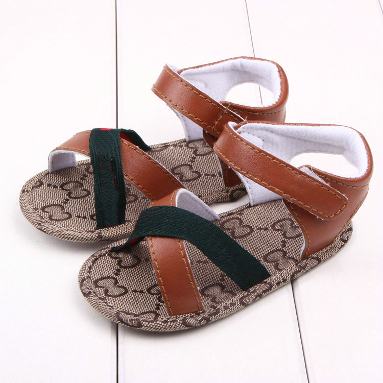 

Baby Boys Summer Soft Shoes Leather Sandals Kid Boys Solid Prewalker Soft Sole PU Leather Shoes 0-18Months, White
